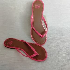 American Eagle 8 Outfitters Women's Bright Pink Sandals Like New